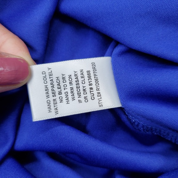 Rabbit Maxi Dress Women's‎ 8 Blue Paisley Lined Cottagecore Prairie Wrap V-Neck - Picture 10 of 10